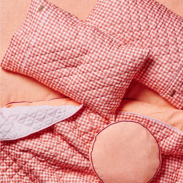 Kip & Co gingham comforter