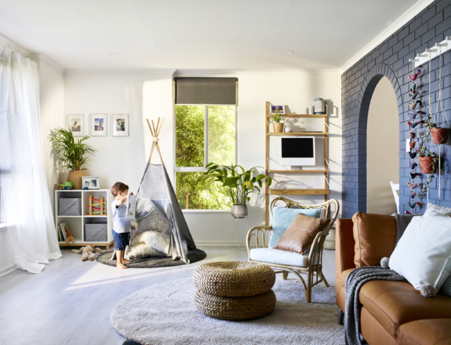 Kids' nook on left