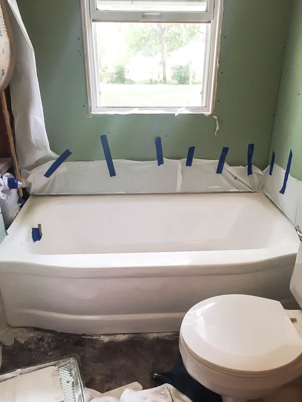 bathroom tub paint