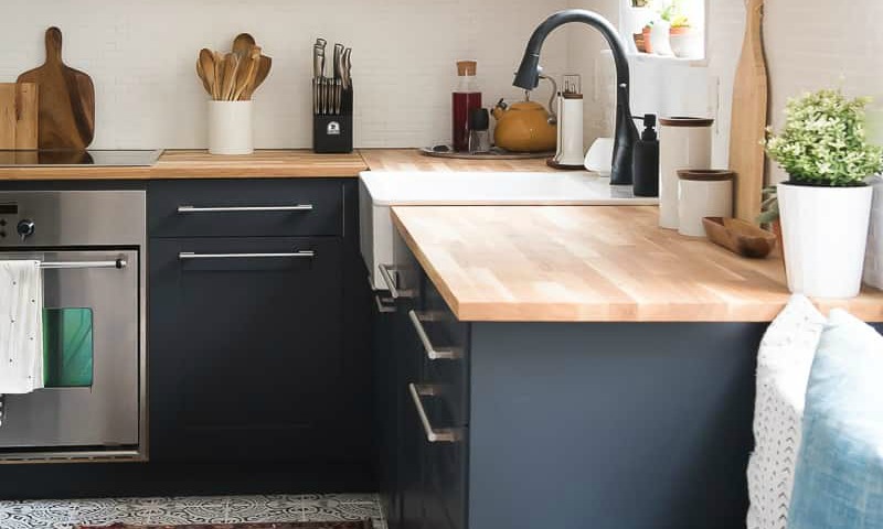 How to paint laminate cabinets - The Interiors Addict