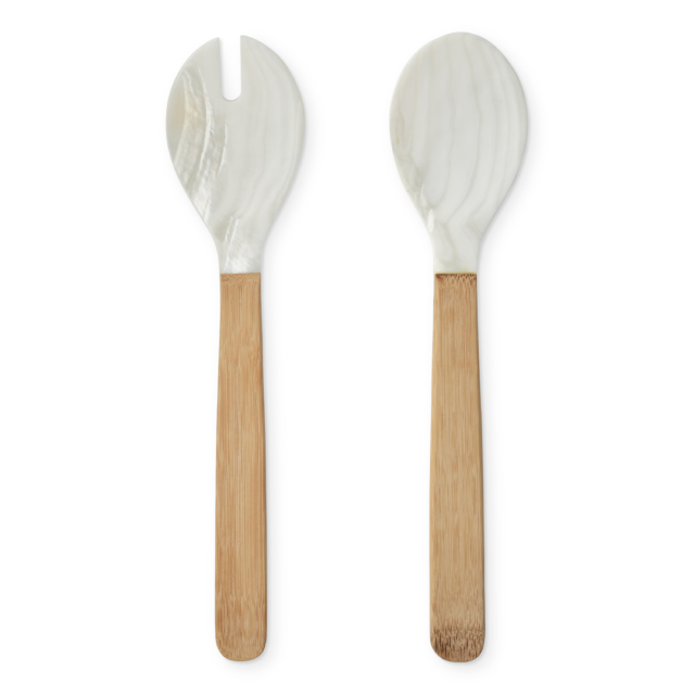 Mother of pearl servers, set of two, $60