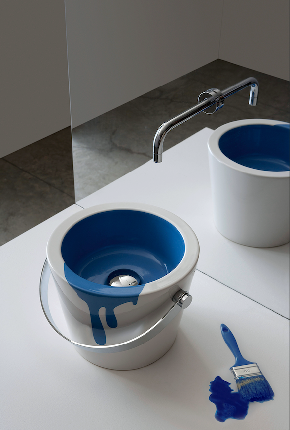 Scarebo basin - blue paint