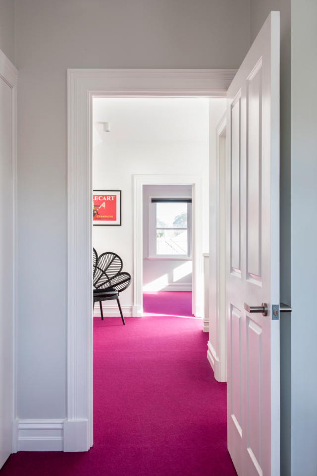 Matlock House pink carpet