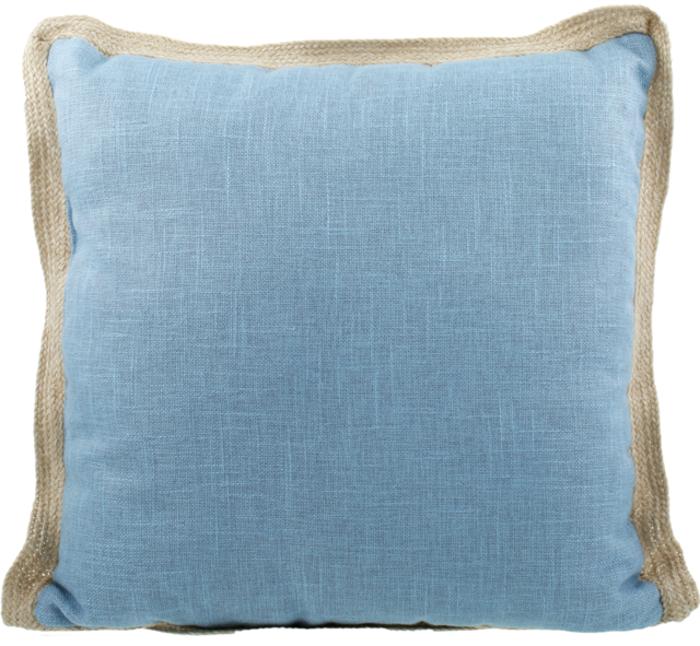 BIG W jute trimmed cushion