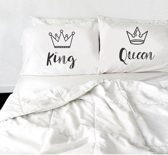 Etsy king & queen pillowcases