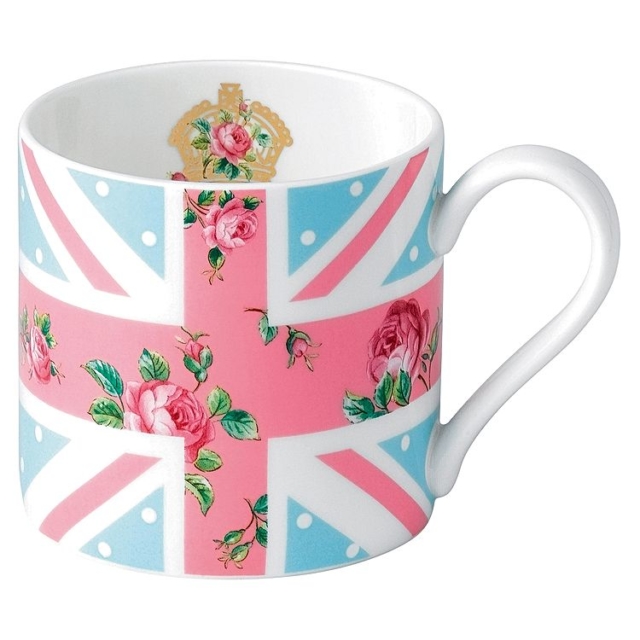 Royal Albert British flag mug