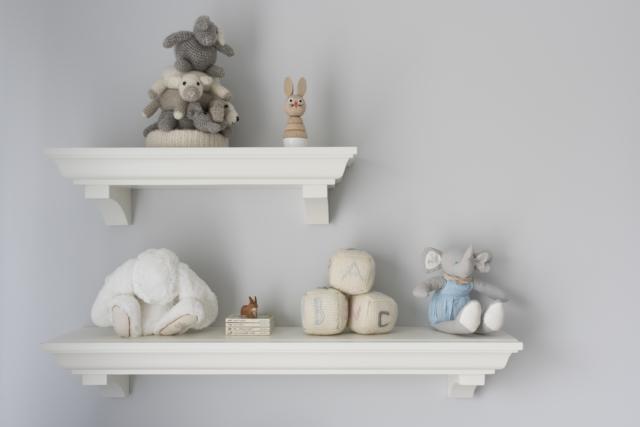 pottery barn nursery shelves