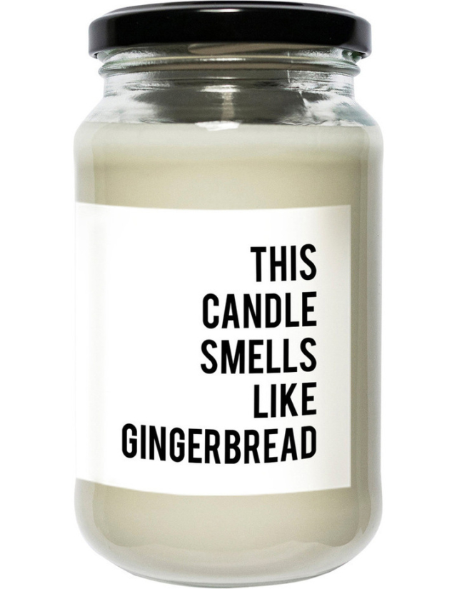 Gingerbread candle