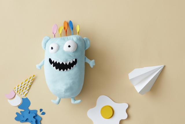 SAGOSKATT soft toy, monster/light blue $5.99