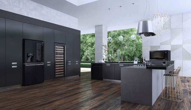 LG matte black appliances