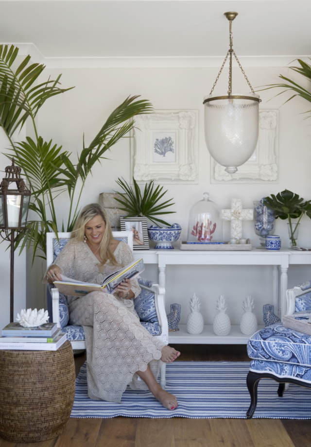 Natalee in her Hamptons-styled home