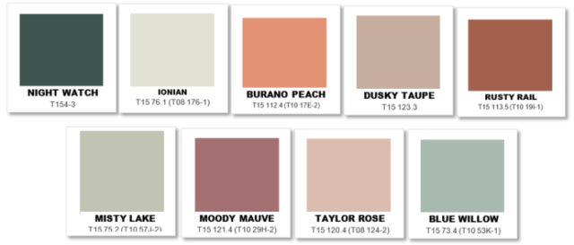 Taubmans colour palette