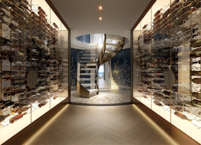 Wine cellar and stairs