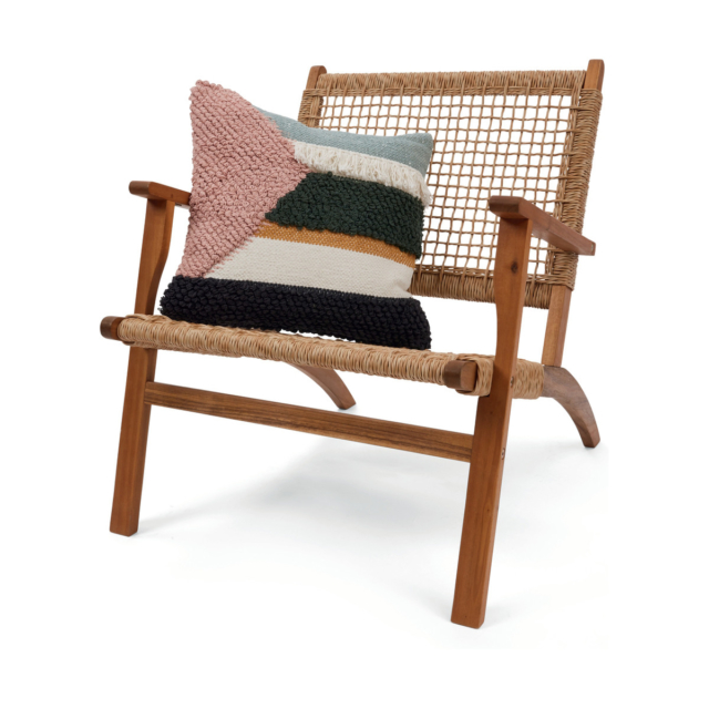 Kmart timber chair and eden cushion