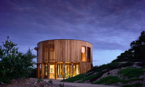 Austin Maynard Architects circular beach house