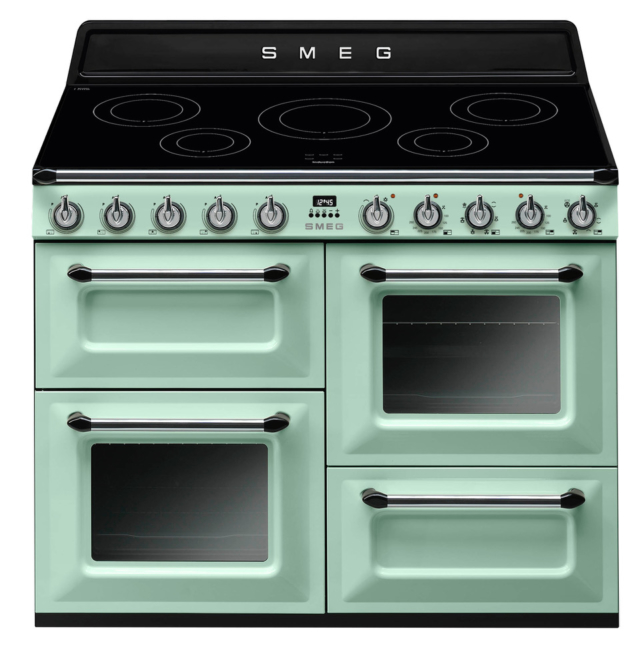 Smeg oven in pastel green