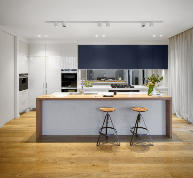 Freedom Kitchens' new French Navy cabinet colour