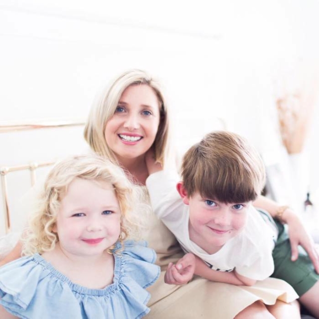 Incy Interiors' Kirsty Withers with her children