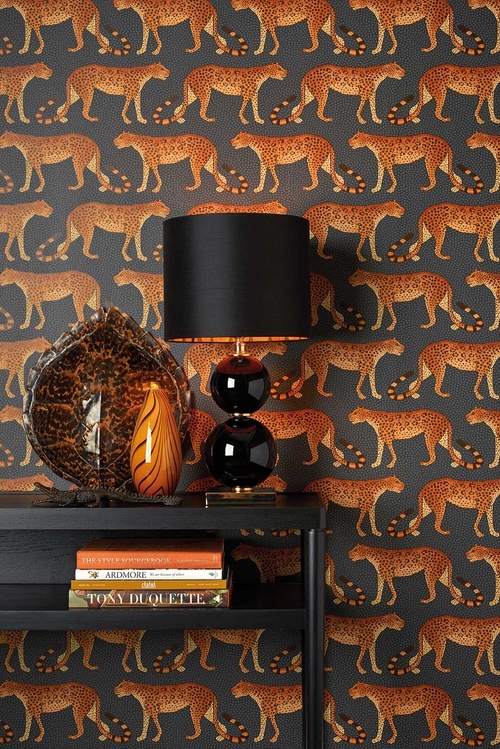 Cole & Son leopard wallpaper