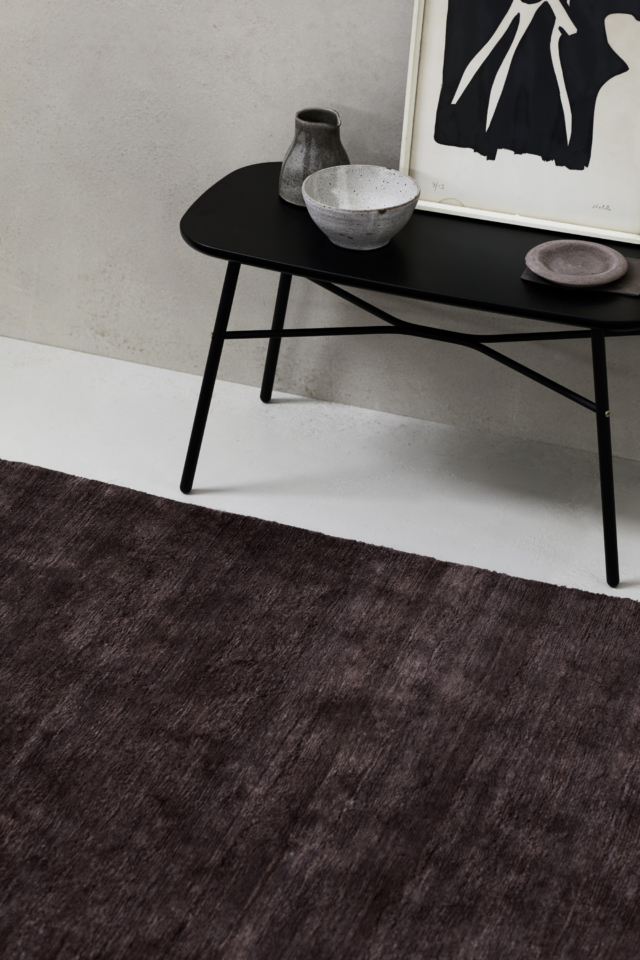 'Egyptian' rug in Aubergine