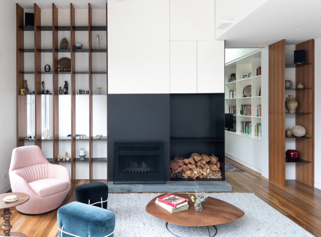 Lounge: Clever joinery makes fabulous use of space throughout the home