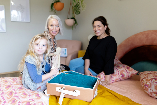 Bridget Cole with The Cullin Interiors' Sheree Cullin and Sarah McMillan