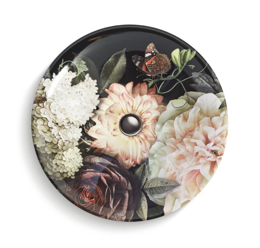 The Dutchmaster Collection Blush Floral sink comes in a round shape too