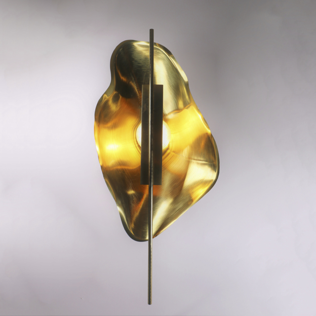 Lighting finalist Pauline Tsolos' Brass Wall Sconce