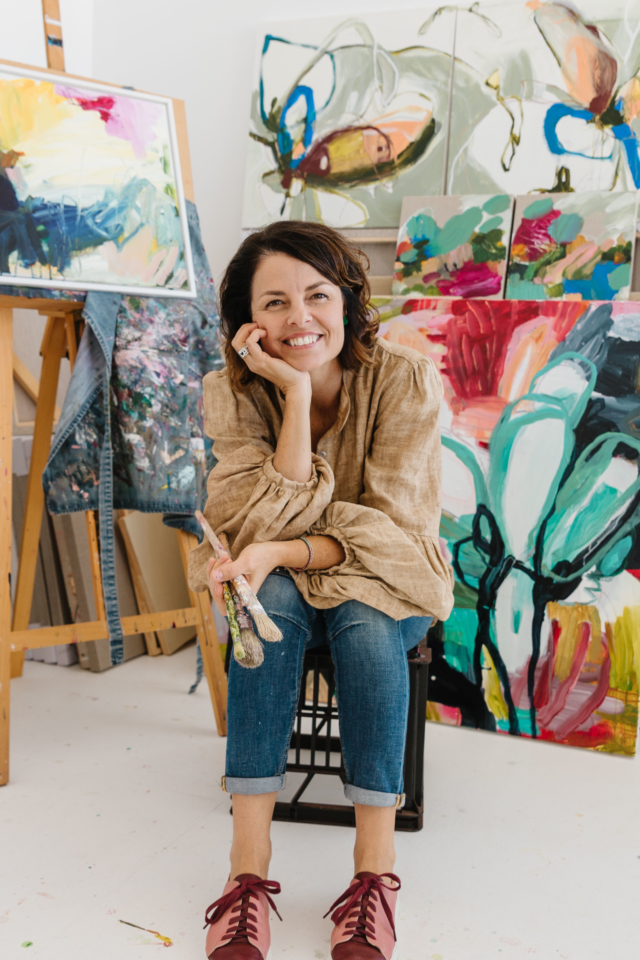 Kate in her studio