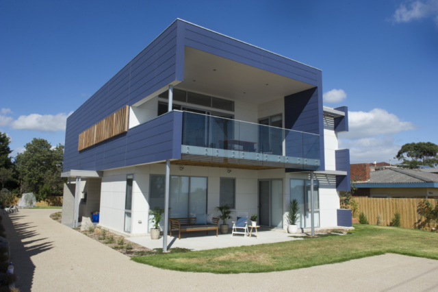 This Modern Coastal style home is located on Victoria's Mornington Peninsula