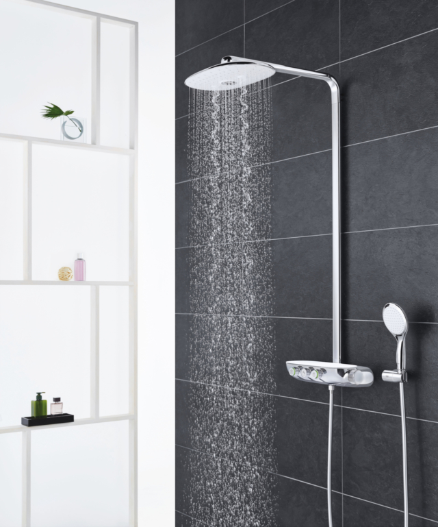 The GROHE Rainshower Smart Control system. Image: Reece