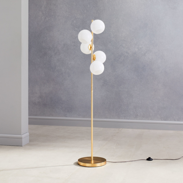 west elm staggered glass floor lamp