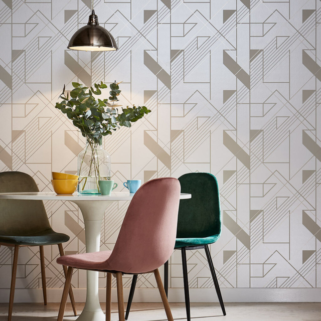 Graham & Brown Graphic parchment wallpaper