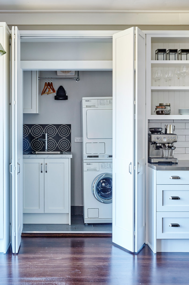 Laundry ideas How to hide one in the kitchen! The Interiors Addict