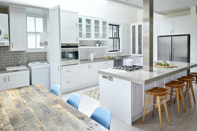 kitchen design with separate washing area