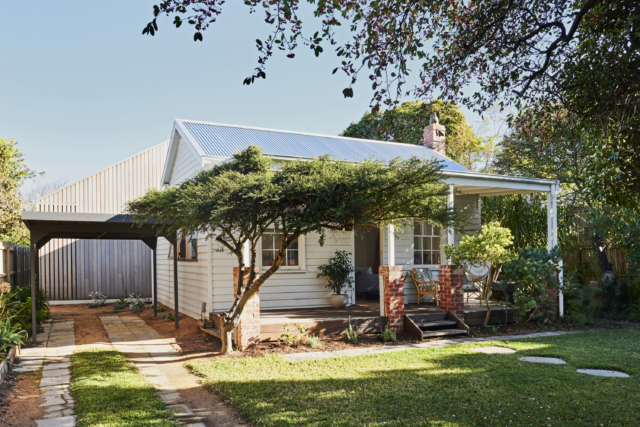 The picturesque front of the home