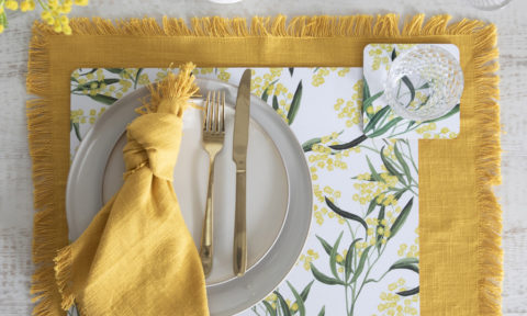Pillow Talk wattle placemat