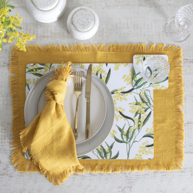 Pillow Talk wattle placemat