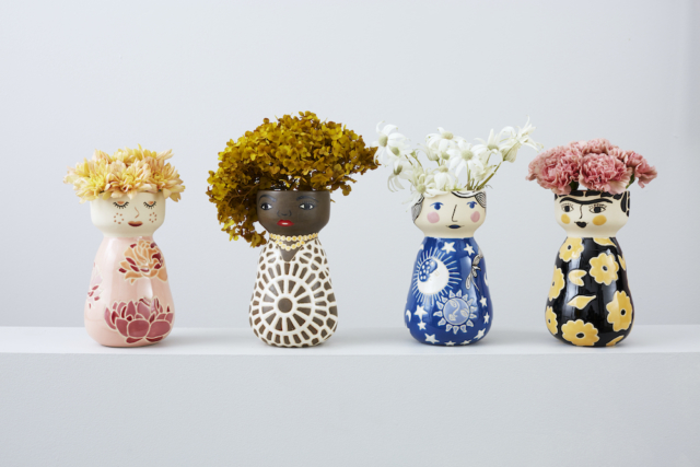 There's a new line-up the cult face vases
