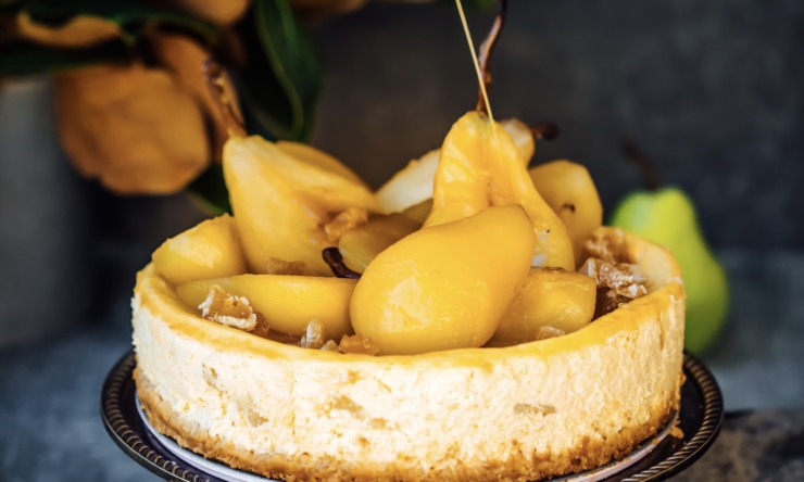 Foodie Friday: Pear and ginger cheesecake