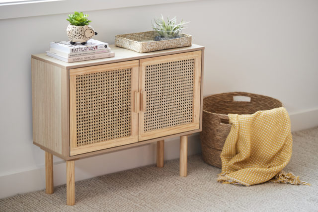 Rattan deals side cupboard