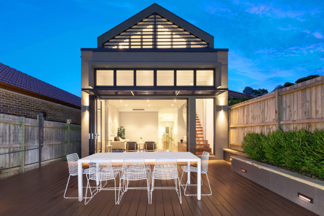 The back deck by night