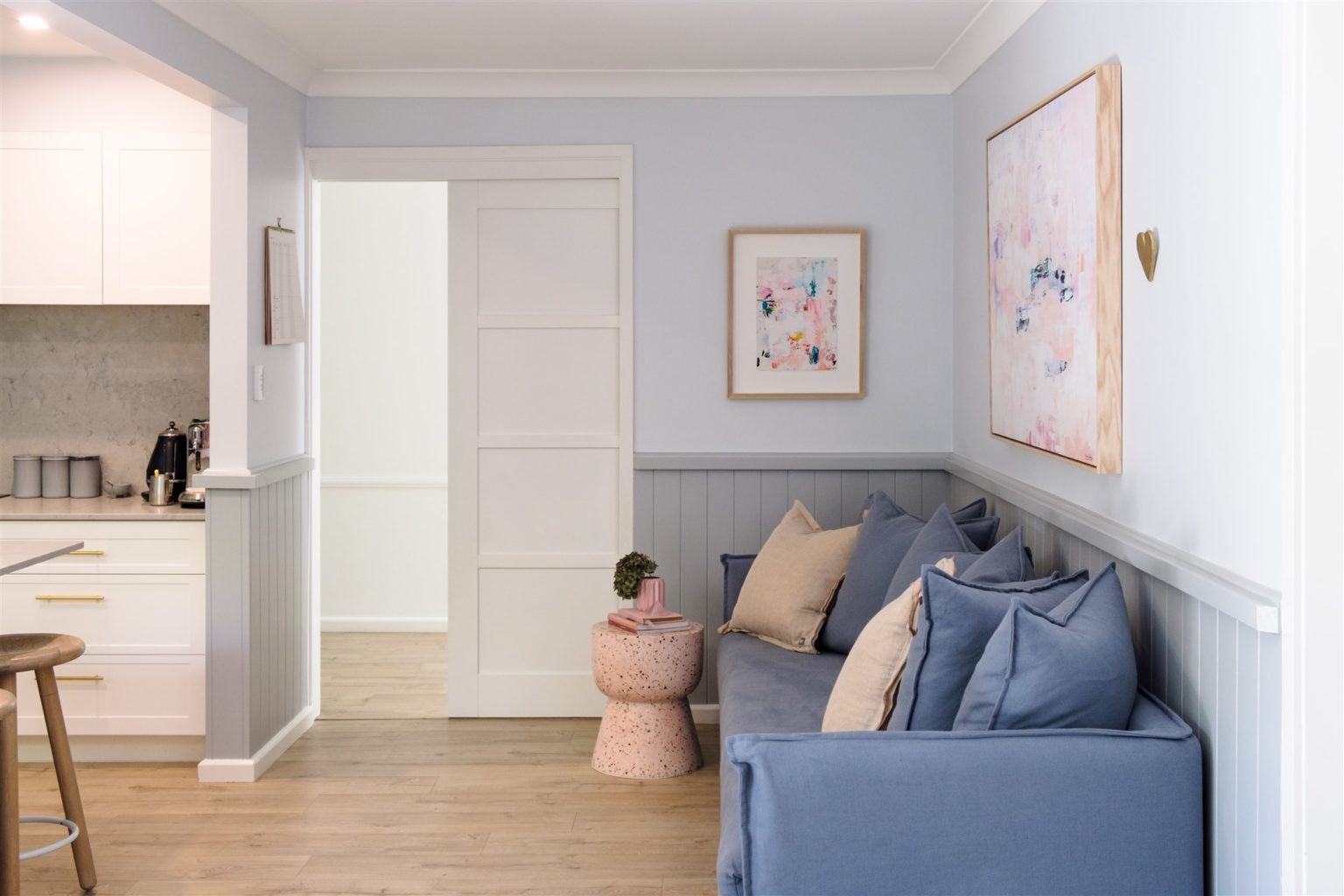 Sofa in the kitchen? Turns out it's exactly what we needed! The