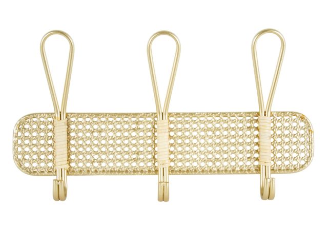 Nicolo Knurled Polished Unlacquered Brass Wall Hook + Reviews