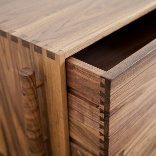 Unique plaster and marble furniture designed by interior