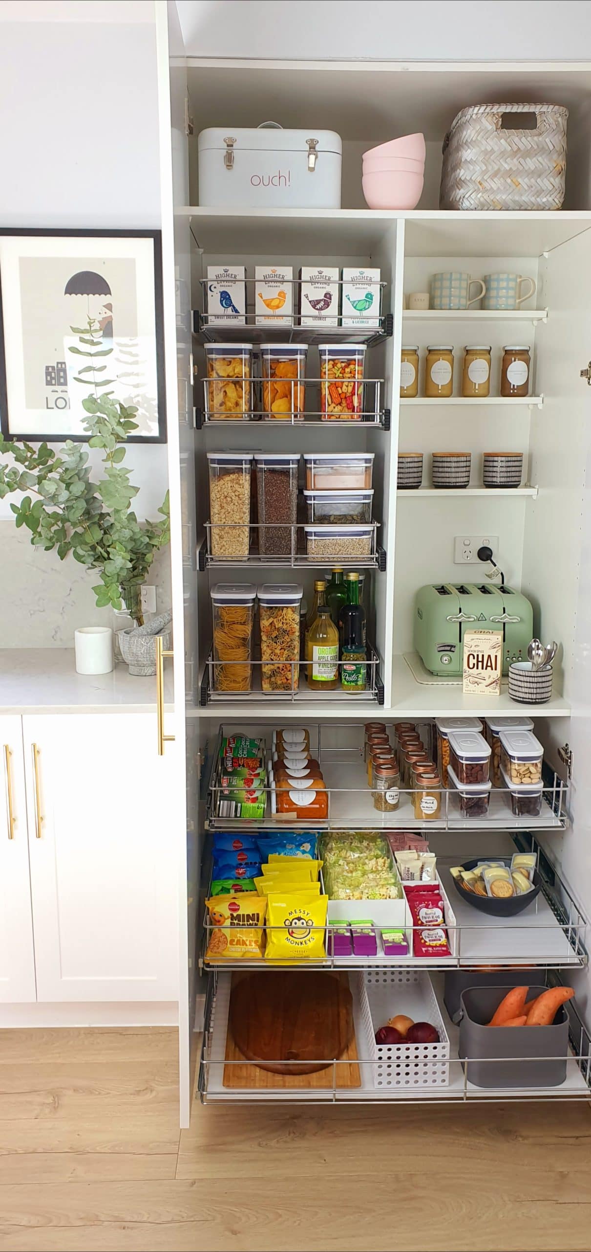 My amazing pantry makeover with pullout storage drawers The Interiors