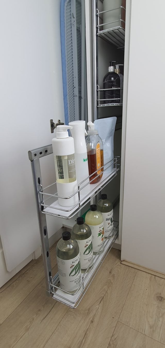 UTRUSTA Pull-out rack for cleaning supplies - IKEA