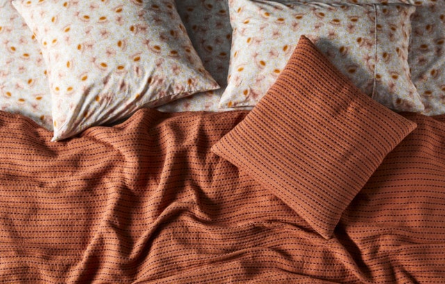 The brand's new Kanthi quilts are a timeless buy