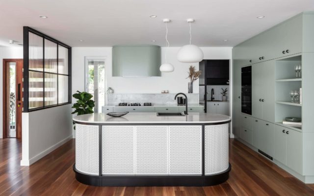 This kitchen was a finalist in the 'Kitchens Plus' catgegory and was designed by Eliesha Paiano and Jenna Karrer