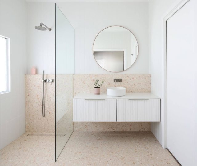 This bathroom, by Caitlin Slater, is a finalist in the 'Small Bathrooms' category